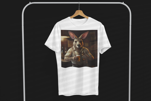 Kangaroo Double Fistin’ Women's T-Shirt 🍻🦘