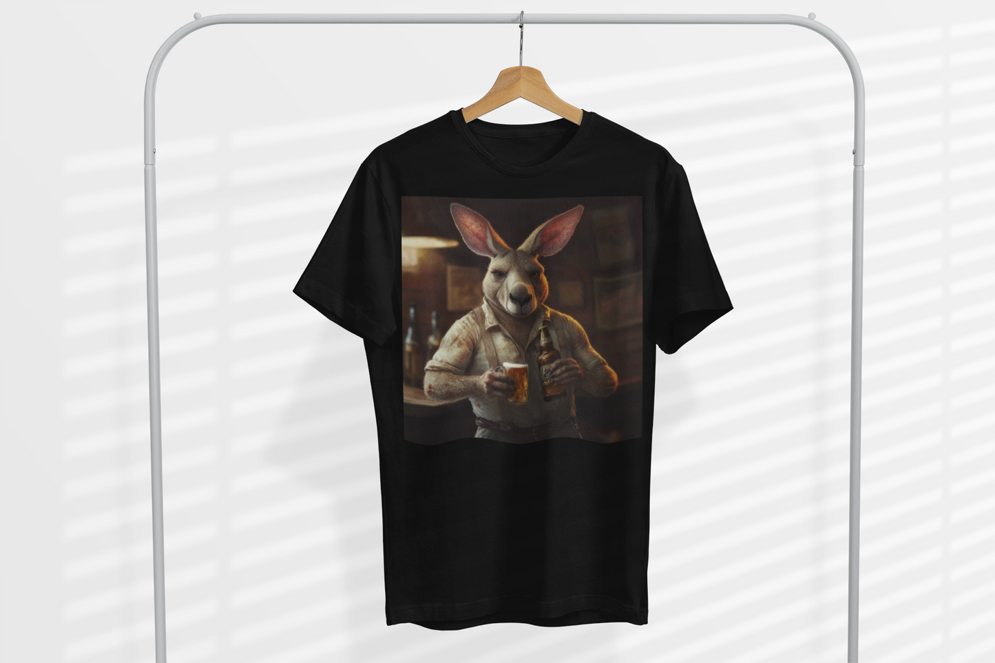 Kangaroo Double Fistin’ Women's T-Shirt 🍻🦘