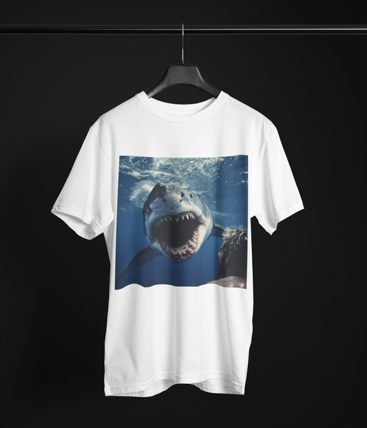 "Shark Snack Attack" Men's T-Shirt 🦈😱